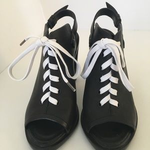 Rag & Bone Trafford Lace-Up Peep-Toe Bootie